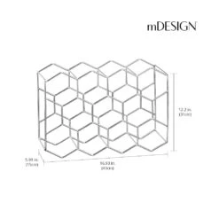 11-Bottle Honeycomb Wine Rack -Home storage 1000 Square JPG 19336MDK Dimensions