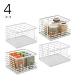 Stackable Wire Pantry Baskets 11 X 12 X 7.5 -Home storage 1000 Square JPG 19825MDK Outline