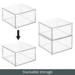 Stackable Kitchen Storage Drawer 14 X 14.5 X 8 -Home storage 1000 Square JPG 20422MDBST Detail
