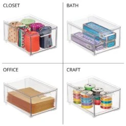 Stackable Closet Storage Drawer 8.5 X 6 X 4 -Home storage 1000 Square JPG 20533MDK Detail