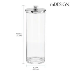 Tall Airtight Kitchen Canisters -Home storage 1000 Square JPG 20763MDK Dimensions