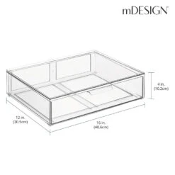 Stackable Bath Storage Drawer 12 X 16 X 4 -Home storage 1000 Square JPG 22225MDK Dimensions