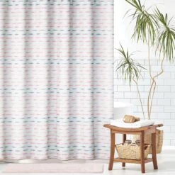 Modern Brushstroke Shower Curtain -Home storage 1000 Square JPG 22363MDSC Environment