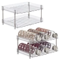 2-Tier Bottle Organizer -Home storage 1000 Square JPG 23040MDFT Outline