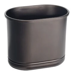 9.5-Liter Oval Bathroom Trash Can