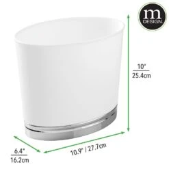 Oval Trash Can With Decorative Base -Home storage 1000 Square JPG 2493MDBA Dimensions