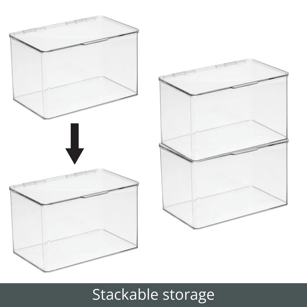 Hinged-Lid Bathroom Storage Box 7 X 11 X 6.5 5 Hinged-Lid Bathroom Storage Box 7 X 11 X 6.5 - Image 5