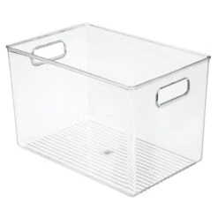 Clear Plastic Bin With Handles 12 X 8 X 8 -Home storage 1000 Square JPG 64340 naked