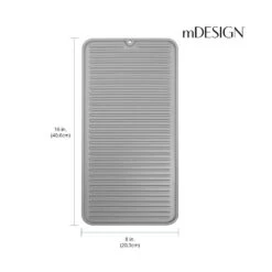 16" Pet Food + Water Bowl Mat -Home storage 1000 Square JPG 6825MDK Dimensions