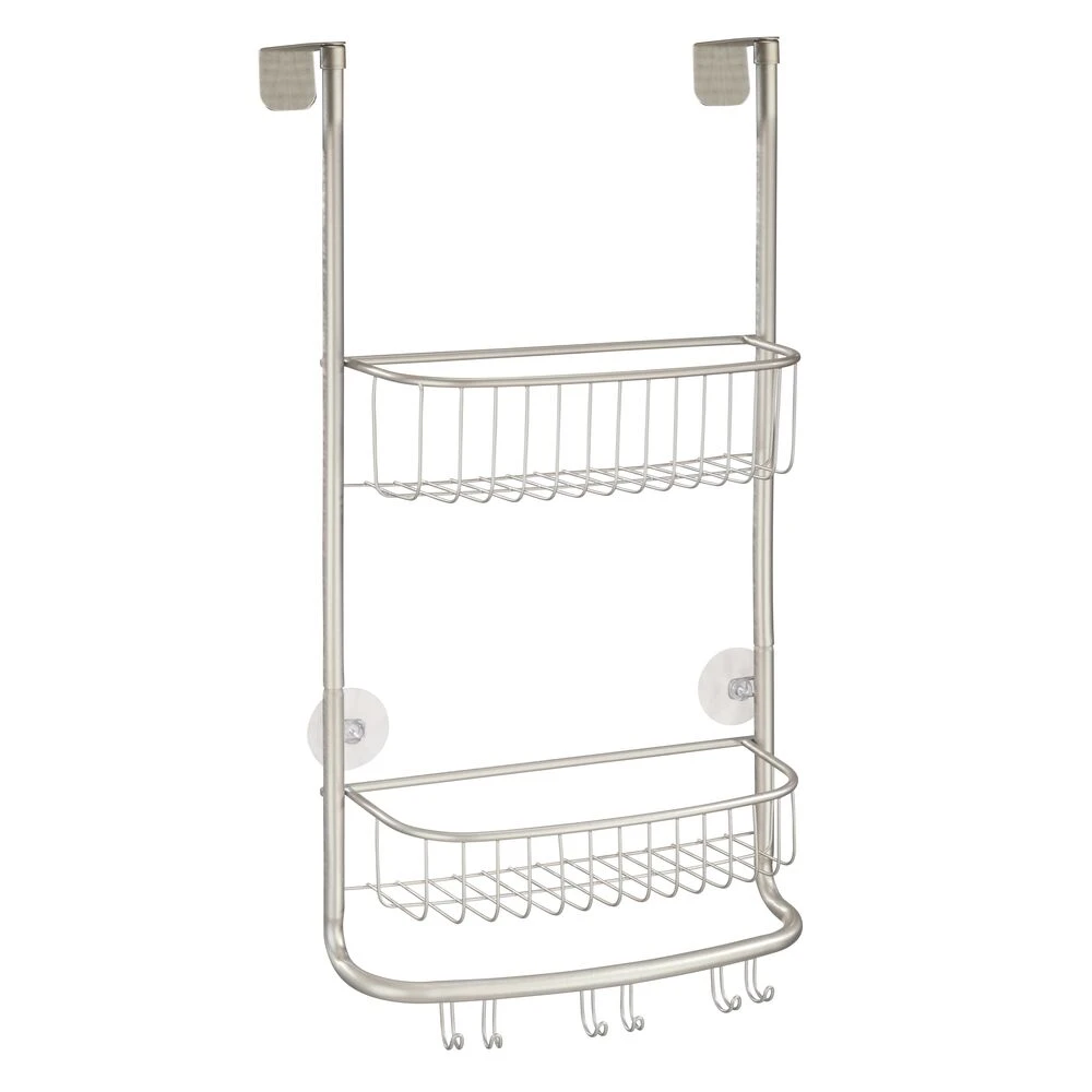 Over-the-Door Shower Caddy With 6 Hooks 4 Over-the-Door Shower Caddy With 6 Hooks - Image 4
