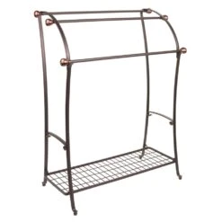 3-Tier Bathroom Towel Rack With Shelf