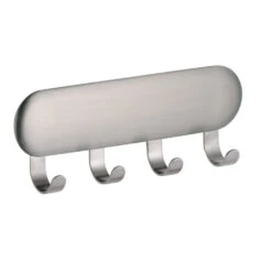 4-Hook Adhesive Key Rack