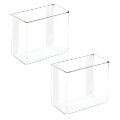 Plastic Adhesive Wall Bin 3 X 6 X 5 -Home storage 1000 Square JPG 9314MDK.PT01
