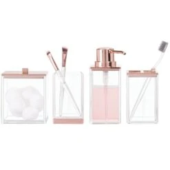 4-Piece Bathroom Accessories Set -Home storage 1000 Square JPG ClarityBathAccessories Outline