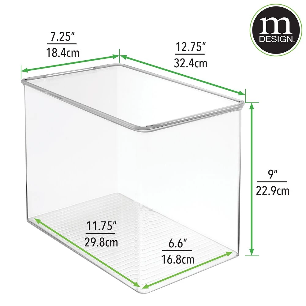Hinged-Lid Office Storage Box 13 X 7 X 9 3 Hinged-Lid Office Storage Box 13 X 7 X 9 - Image 3