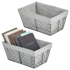 Wire Basket With Fabric Liner -Home storage 1600 300DPI 16954MDHS.MAIN