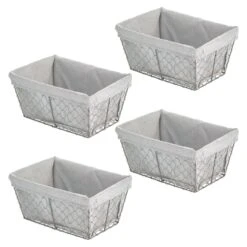 Wire Basket With Fabric Liner -Home storage 1600 300DPI 16961MDHS.MAIN 3