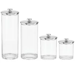 4-Piece Acrylic Kitchen Canisters