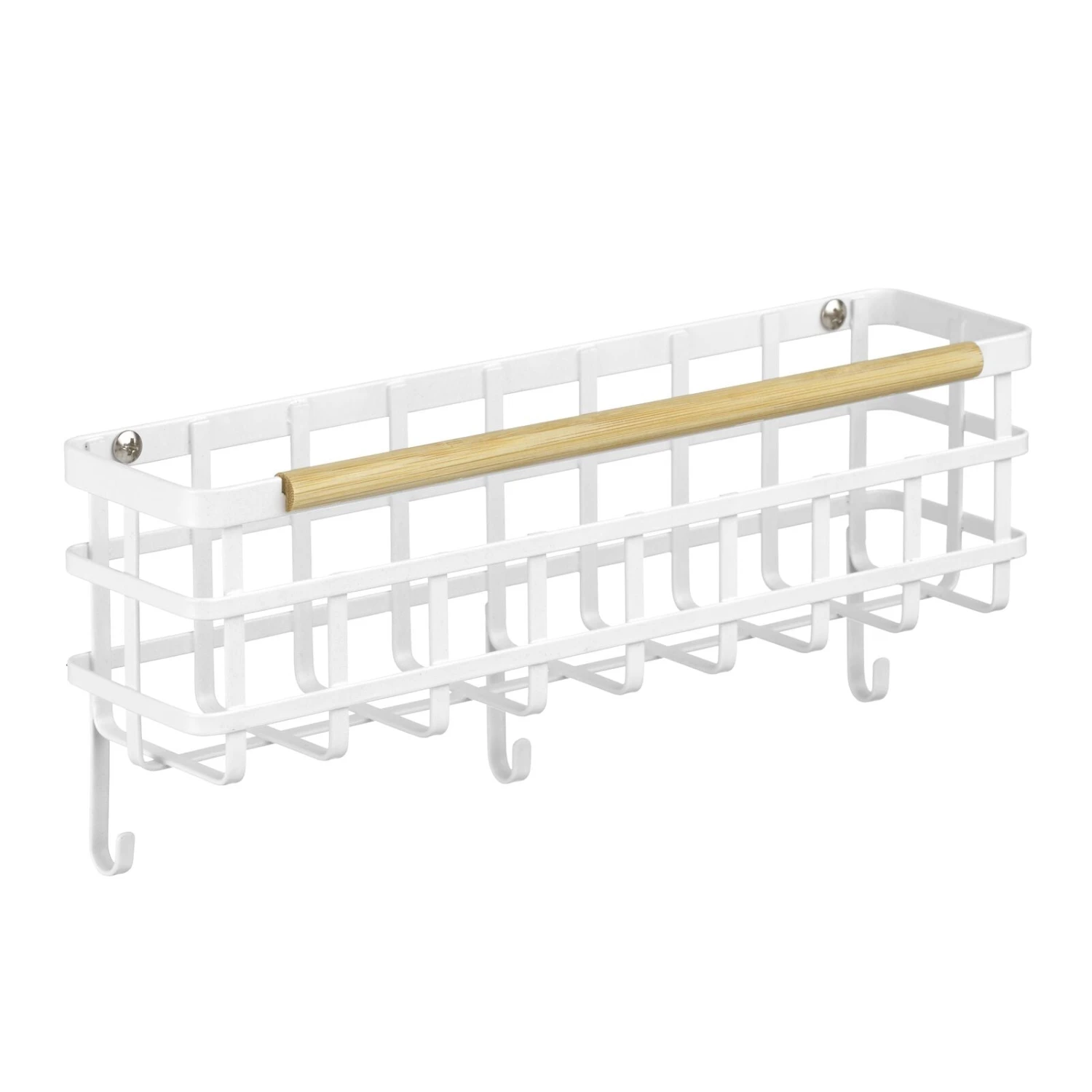 Mail And Key Wall Organizer With Bamboo Handle 2 Mail And Key Wall Organizer With Bamboo Handle - Image 2