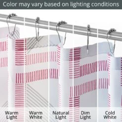 Geometric Grid Shower Curtain -Home storage 1600 300DPI 22351MDSC J