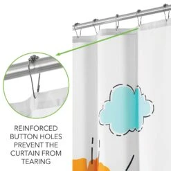 Be Wild Lion Shower Curtain -Home storage 1600 300DPI 22358MDSC 5