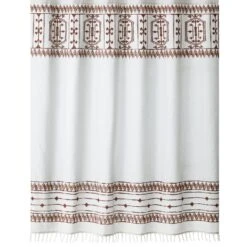 Boho Tassel Shower Curtain