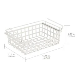 Under Shelf Sliding Wire Basket Set -Home storage 1600 300DPI 22777MD dims 3be6ee2e 16f1 4278 953f 469687e54a4c