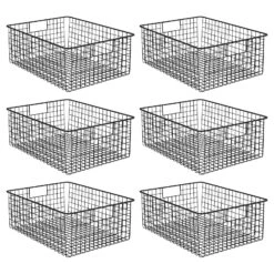 Wire Pantry Basket With Handles 16 X 12 X 6 -Home storage 1600 300DPI 23163MDK.MAIN 3