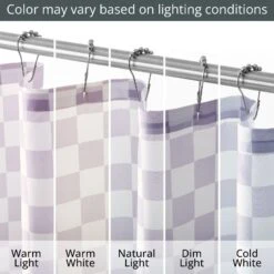 Checkered Shower Curtain -Home storage 1600 300DPI 23529MDSC detail4