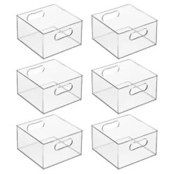 Clear Stackable Office Bins 10 X 10 X 6 -Home storage 1600 300DPI 24487MDO.MAIN 3