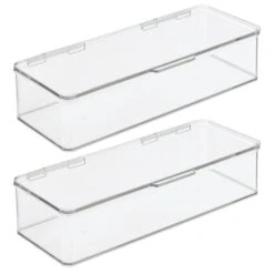 Hinged-Lid Kitchen Storage Box 6 X 13 X 3 -Home storage 1600 Square JPG 00720MDO.MAIN 3
