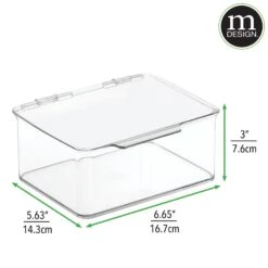 Hinged-Lid Toy Box 5 X 6.5 X 3 10 Hinged-Lid Toy Box 5 X 6.5 X 3 -Home storage 1600 Square JPG 00735MDC.DIMS