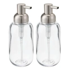 Round Refillable Liquid Soap Dispenser