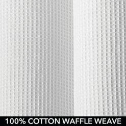 Waffle Shower Curtain -Home storage 1600 Square JPG 01461MDSCc