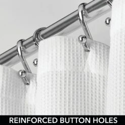 Waffle Shower Curtain -Home storage 1600 Square JPG 01461MDSCe