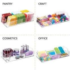 6-Section Bin With Handles 12 X 6 X 3 10 6-Section Bin With Handles 12 X 6 X 3 -Home storage 1600 Square JPG 02227MDK.PT03