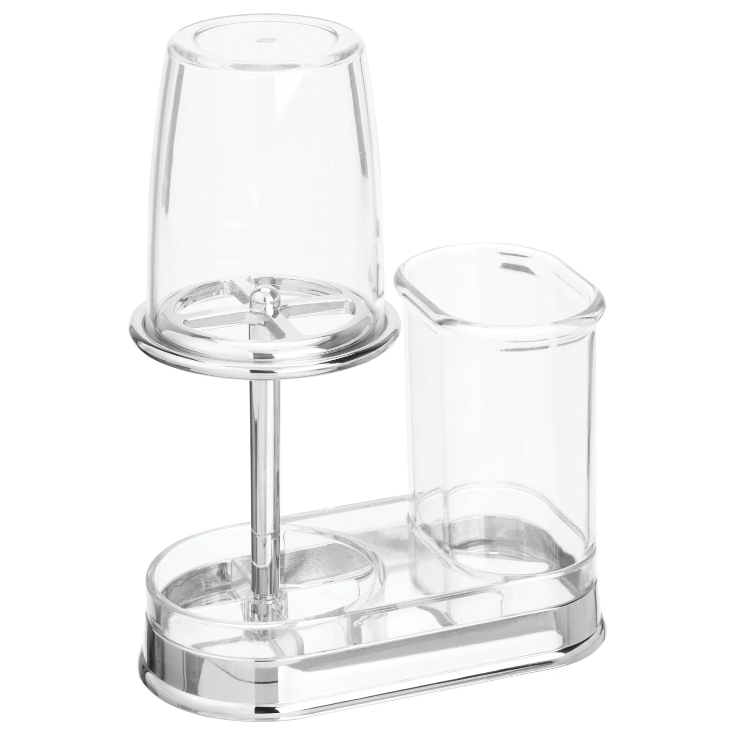 Acrylic Toothbrush Holder With Rinsing Cup 1 Acrylic Toothbrush Holder With Rinsing Cup