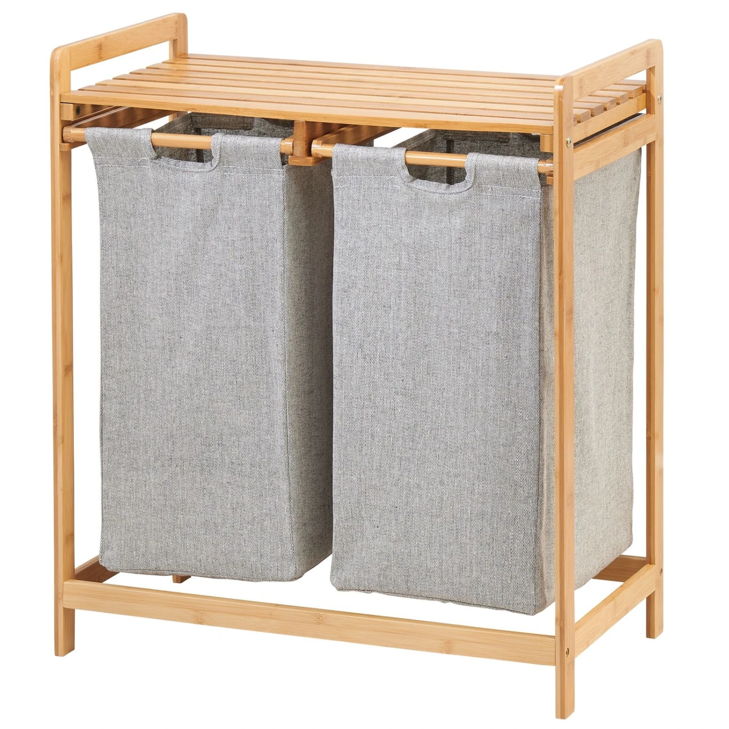 Bamboo Double Hamper 1 Bamboo Double Hamper