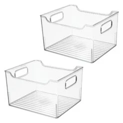 Bin With Handles 10 X 9 X 6 -Home storage 1600 Square JPG 03946MDK.PT01