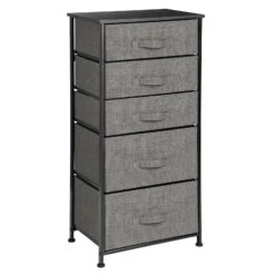 5-Drawer Tall Fabric Dresser
