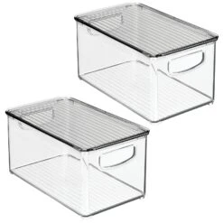 Stackable Bin With Lid11 X 6 X 5 19 Stackable Bin With Lid11 X 6 X 5 -Home storage 1600 Square JPG 04728MDBST.MAIN 3