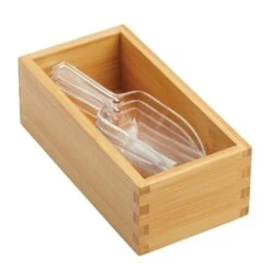 Bamboo Kitchen Drawer Organizer 7 X 3.5 X 2.5 -Home storage 1600 Square JPG 06089MDK prop 2