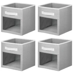 Fabric Storage Cubes With Window 10.5 X 10.5 X 11 -Home storage 1600 Square JPG 06455MDB.MAIN 3