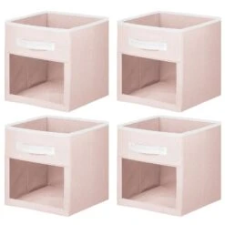 Fabric Storage Cubes With Window 10.5 X 10.5 X 11