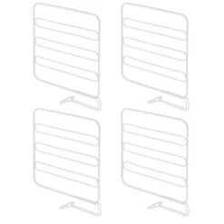 Closet Slide-On White Wire Shelf Divider