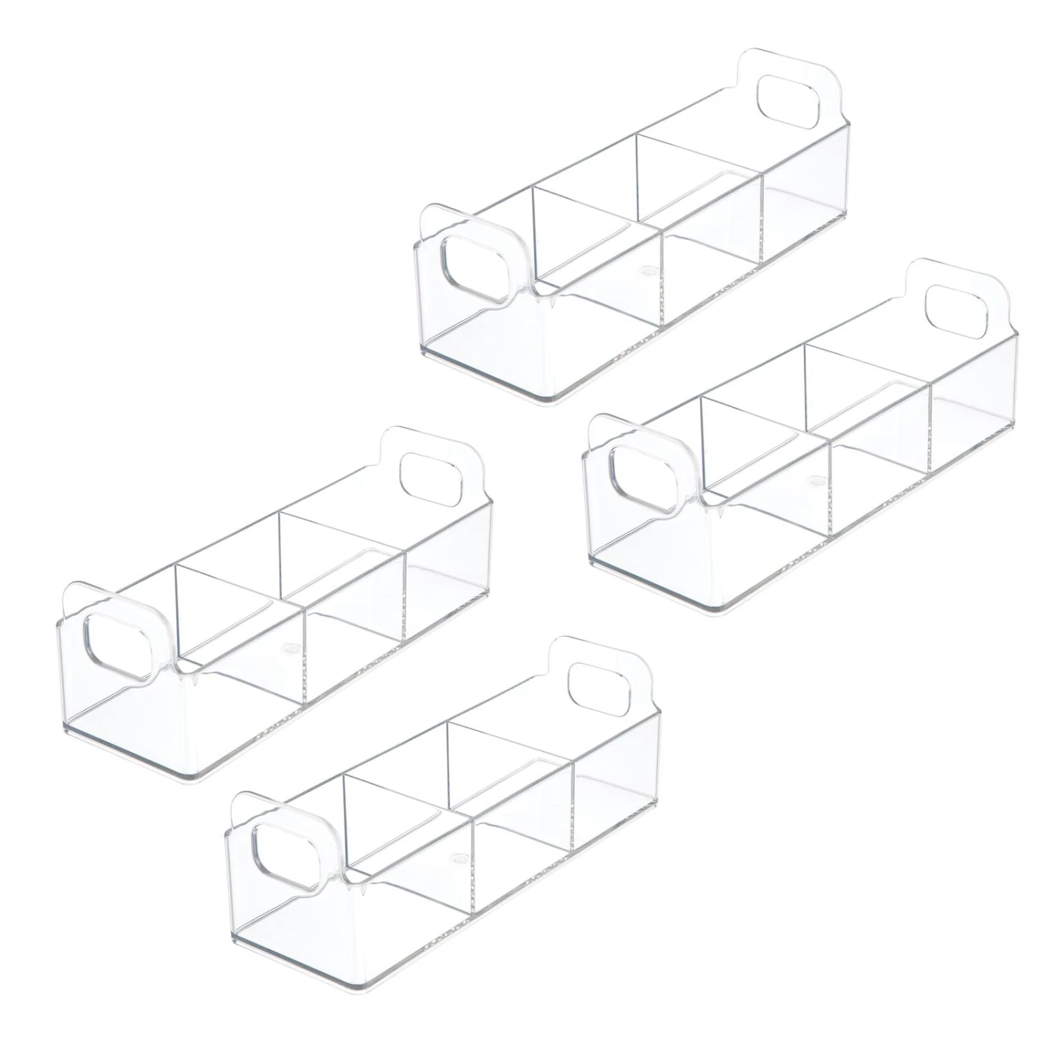 3-Section Kitchen Bin With Handles 9 X 3 X 3 3 3-Section Kitchen Bin With Handles 9 X 3 X 3 - Image 3