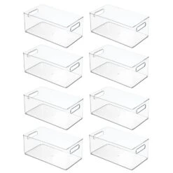 Stackable Closet Bin With Handles 15 X 8 X 6 -Home storage 1600 Square JPG 06804MDCS.PT02