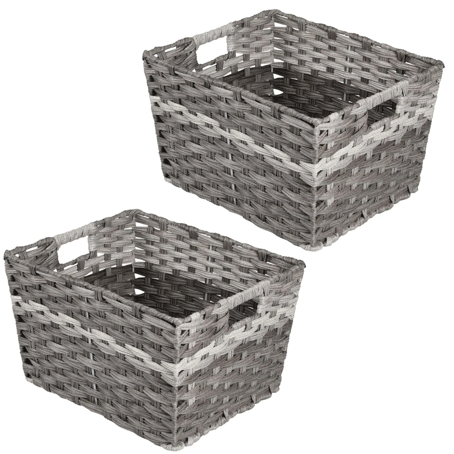 Woven Plastic Basket 14.5 X 12 X 8 1 Woven Plastic Basket 14.5 X 12 X 8