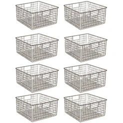 Wire Pantry Basket With Handles 12 X 12 X 6 36 Wire Pantry Basket With Handles 12 X 12 X 6 -Home storage 1600 Square JPG 07313MDK.MAIN 3