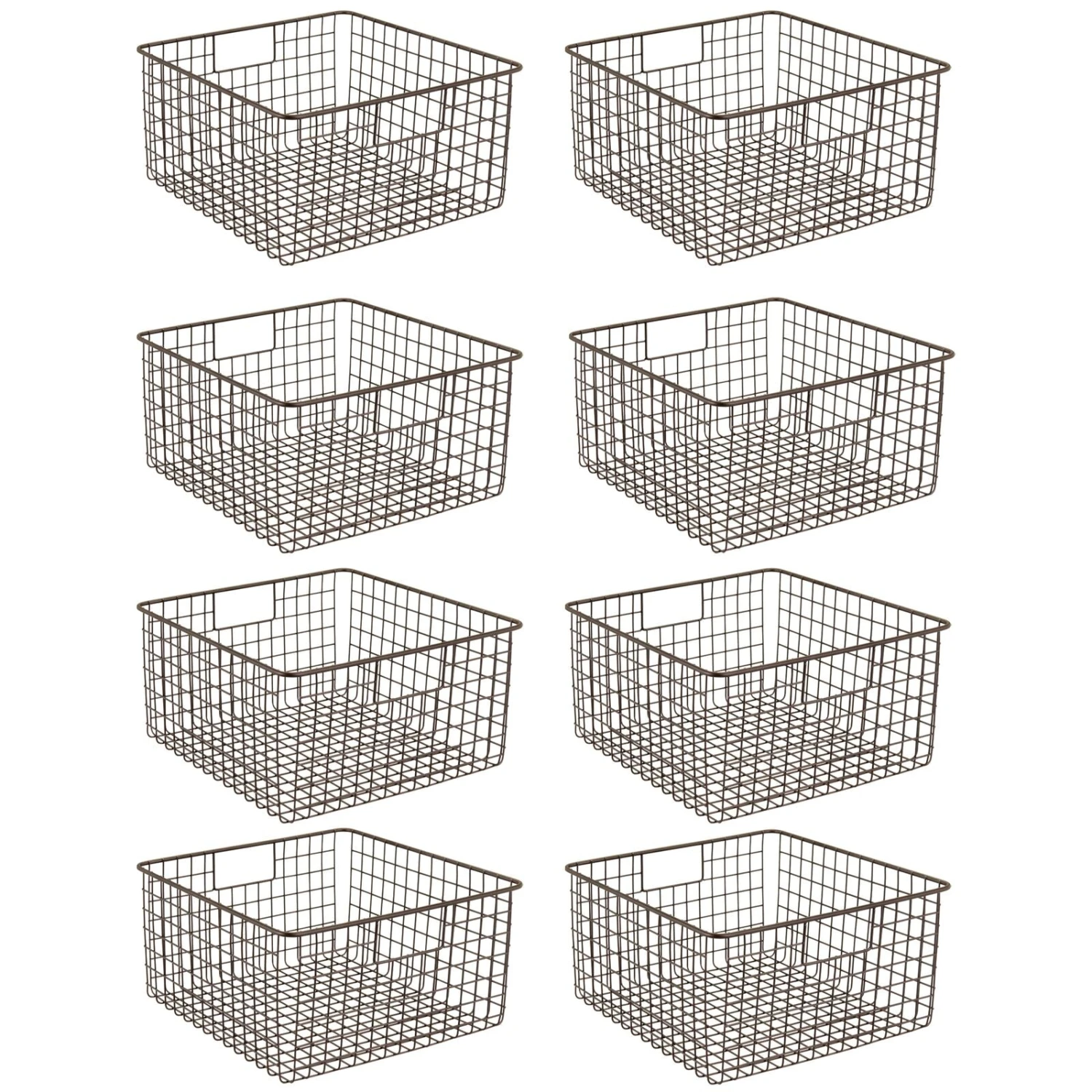 Wire Pantry Basket With Handles 12 X 12 X 6 17 Wire Pantry Basket With Handles 12 X 12 X 6 - Image 17